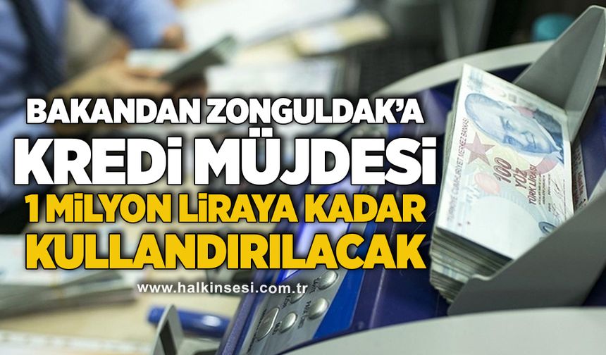 Bakandan Zonguldak’a kredi müjdesi: 1 milyon liraya kadar kullandırılacak