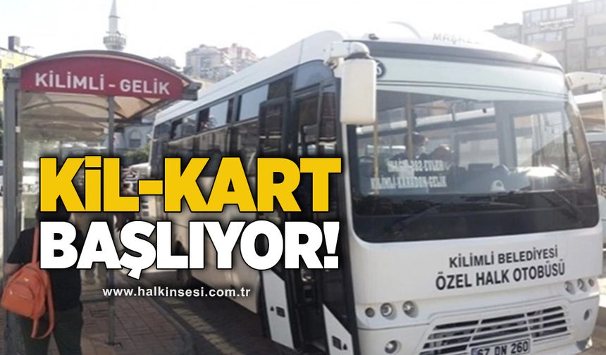 Kilimli otobüslerinde elektronik bilete geçiyor