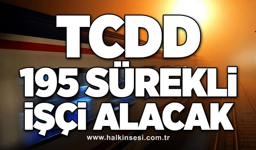 TCDD 195 sürekli işçi alacak