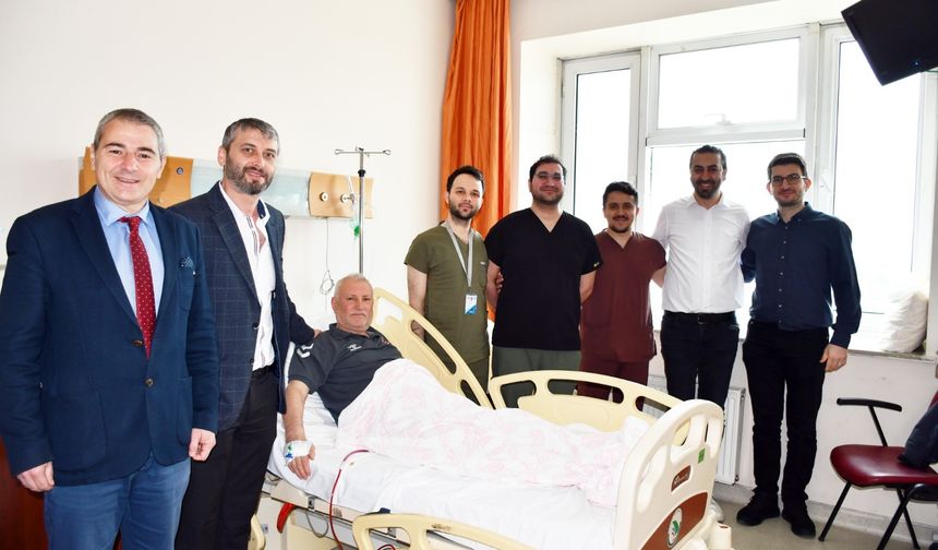 69 Yaşındaki hasta şifayı Düzce Üniversitesi Hastanesinde buldu