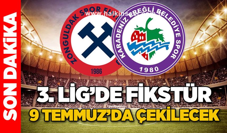3. Lig'de fikstür 9 Temmuz'da çekilecek
