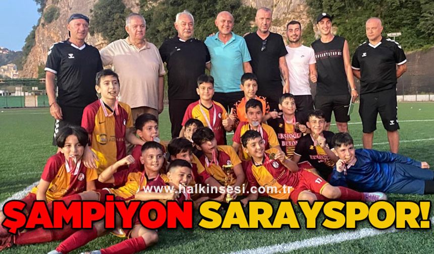 Şampiyon Sarayspor!
