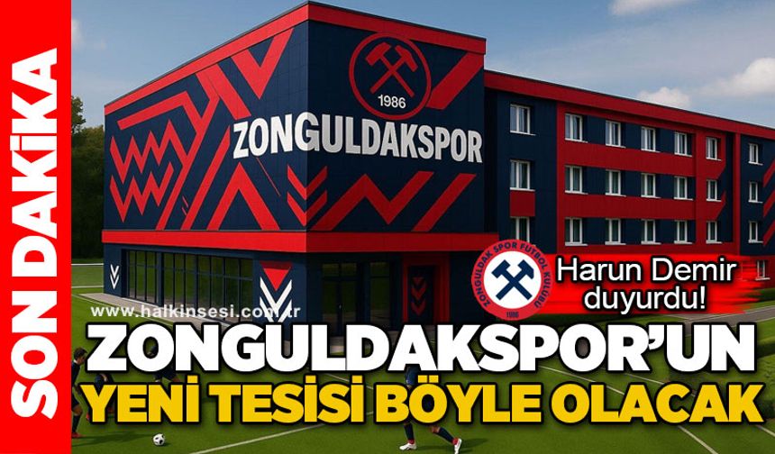 Harun Demir duyurdu: Zonguldakspor’un yeni tesisi böyle olacak!