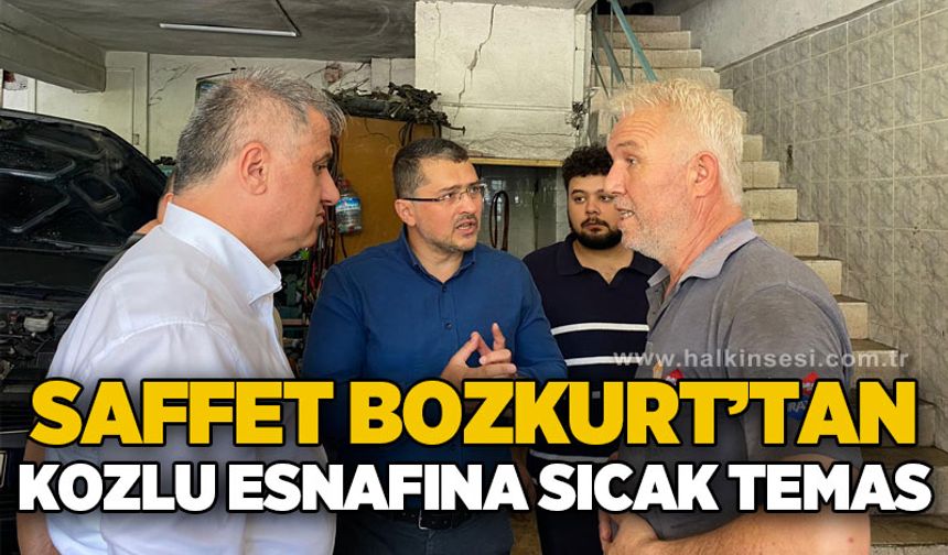 Saffet Bozkurt'tan Kozlu esnafına sıcak temas