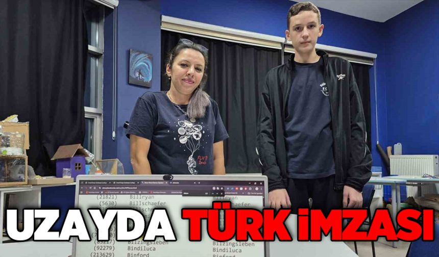 Uzayda Türk imzası