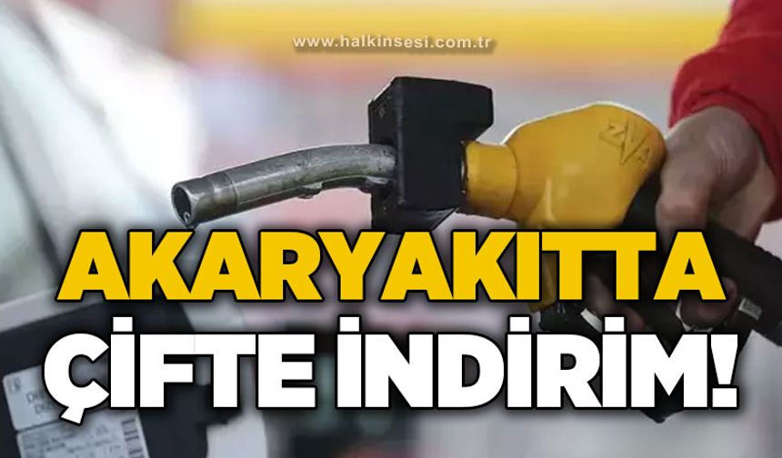Sürücülere müjde: Akaryakıtta çifte indirim!