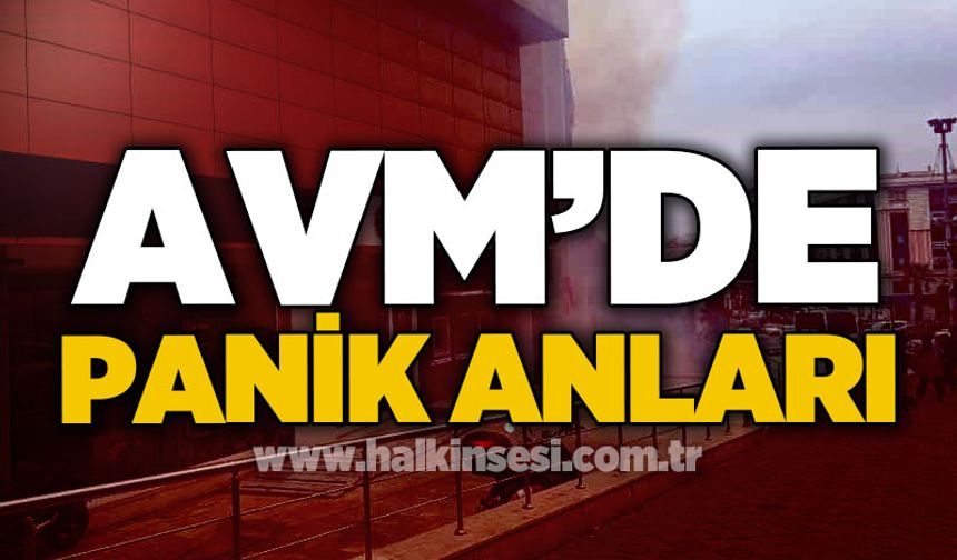AVM'de panik anları!
