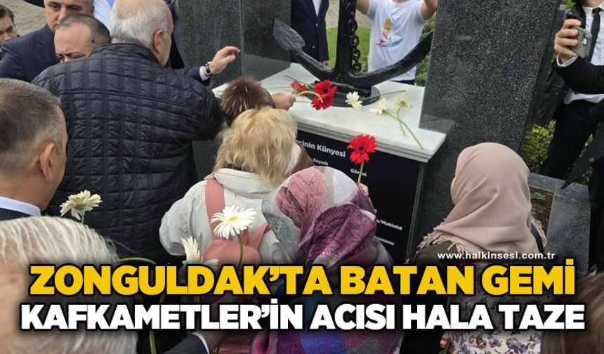 Zonguldak'taki batan gemi faciasında acılar hala taze