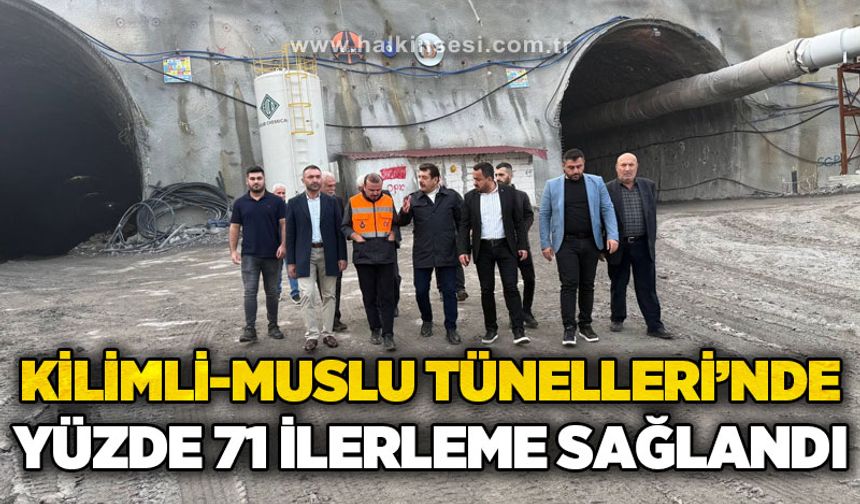 Muammer Avcı: Kilimli-Muslu Tünelleri'nde yüzde 71 ilerleme sağlandı