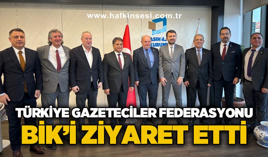 Türkiye Gazeteciler Federasyonu heyetinden Basın İlan Kurumu'na ziyaret