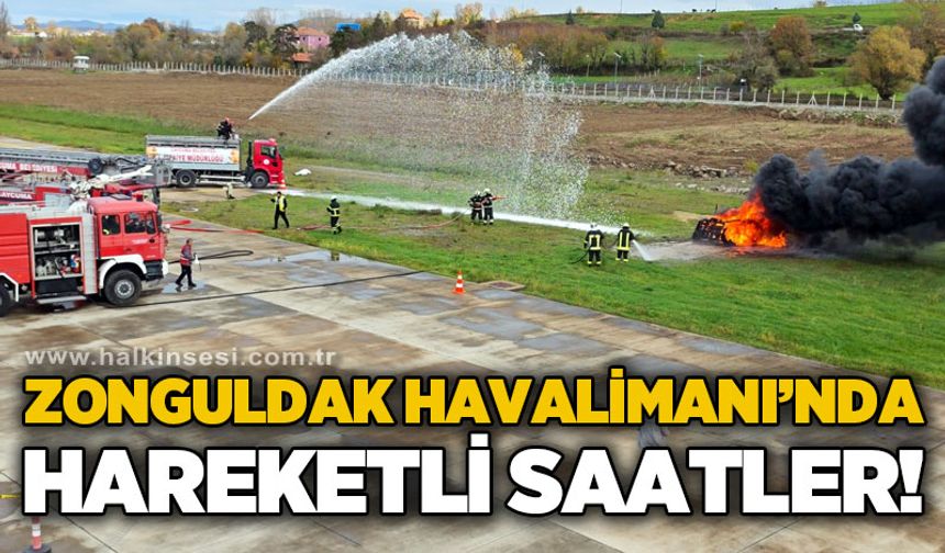 Zonguldak Havalimanı'nda hareketli saatler!