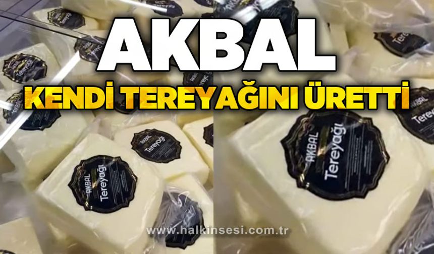 Akbal kendi tereyağını üretti