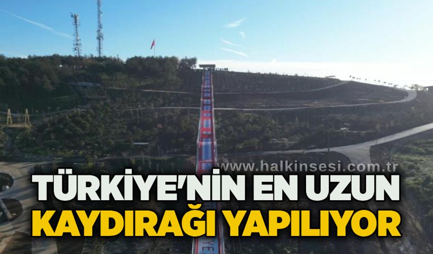 Türkiye'nin en uzun kaydırağı yapılıyor
