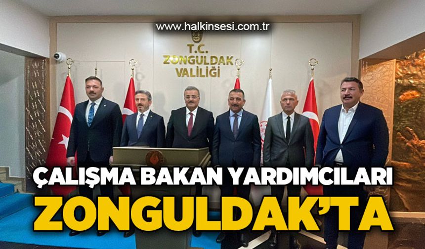 Çalışma Bakan Yardımcıları Zonguldak'ta