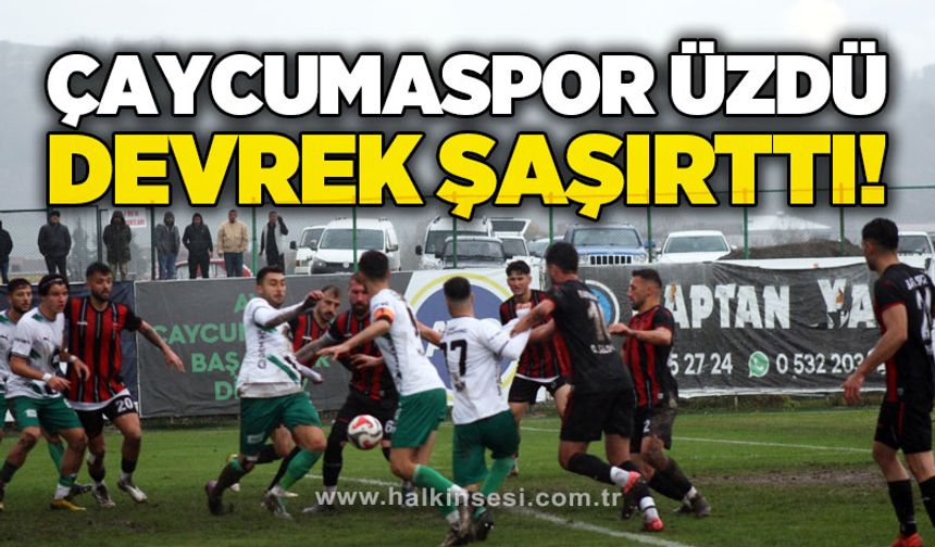 Çaycumaspor üzdü, Devrek şaşırttı!