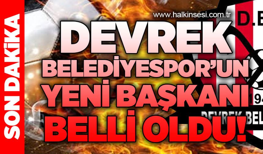 Devrek Belediyespor'un yeni başkanı belli oldu