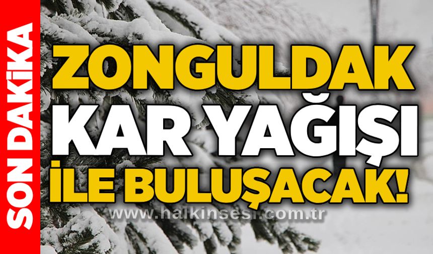 Zonguldak kar yağışı ile buluşacak!