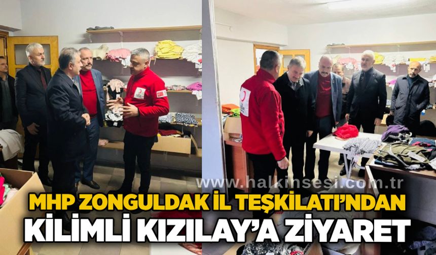 MHP Zonguldak İl Teşkilatı’ndan Kilimli Kızılay’a ziyaret