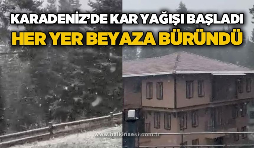 Kar yağışı etkili olmaya başladı