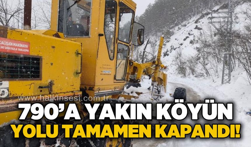 Kardan yolu kapanan köy sayısı 790'a yükseldi