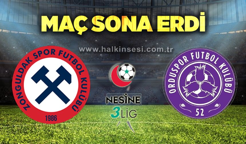 Zonguldakspor maçı başladı…