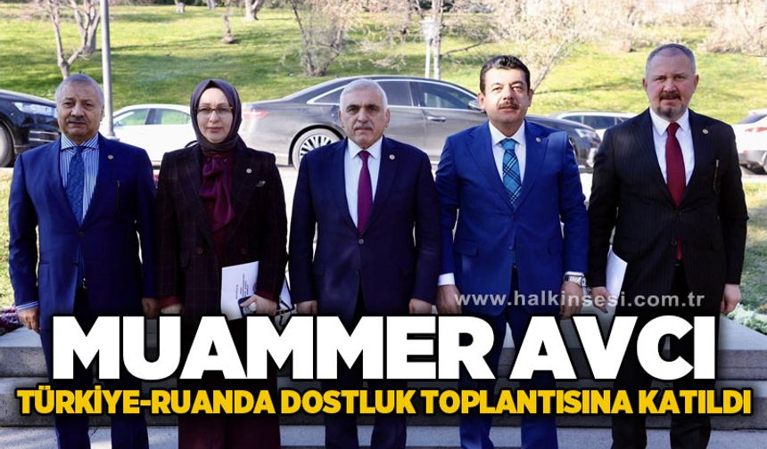 Muammer Avcı Türkiye - Ruanda Dostluk Grubu toplantısına katıldı