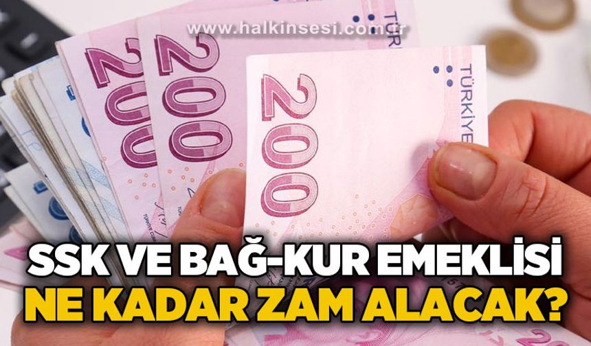 SSK ve BAĞ-KUR emeklisi ne kadar zam alacak