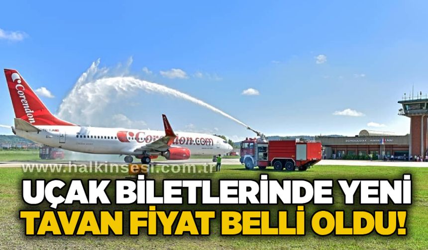 Uçak biletlerinde yeni tavan fiyat belli oldu!