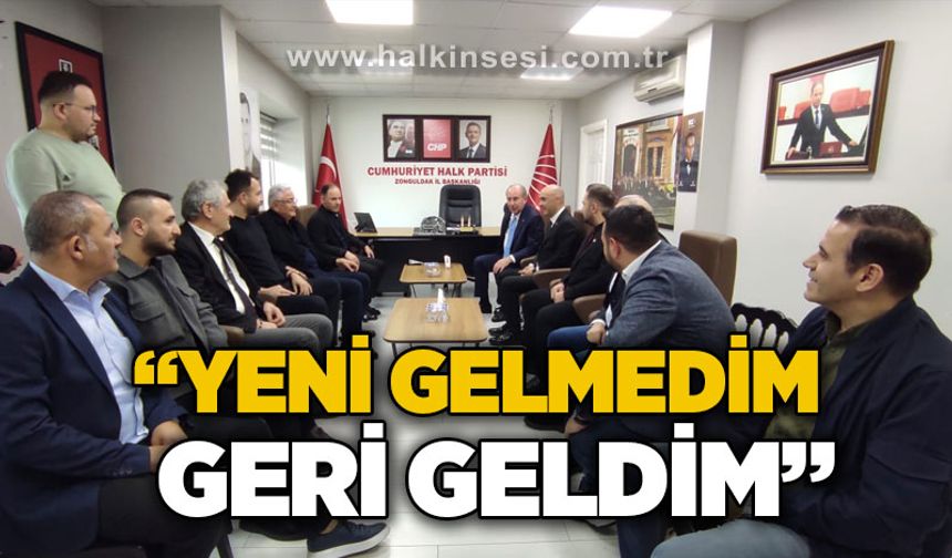 Muharrem İnce: Yeni gelmedim, geri geldim