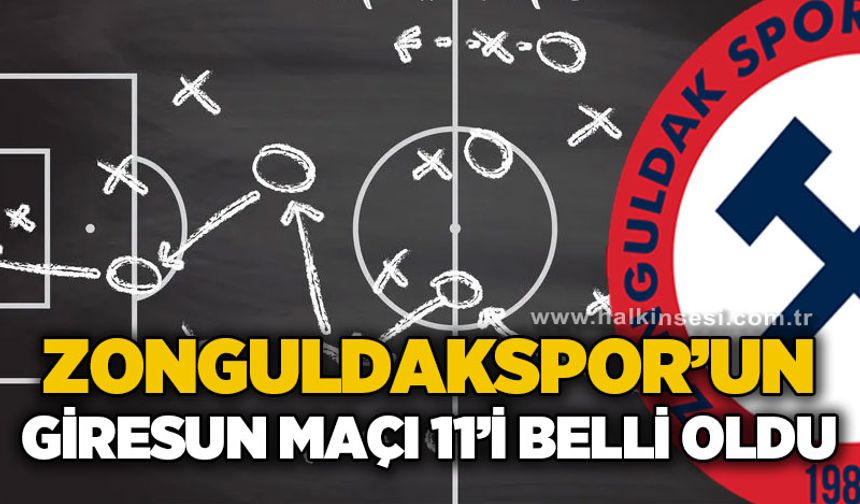 Zonguldakspor'un Giresun maçı kadrosu belli oldu