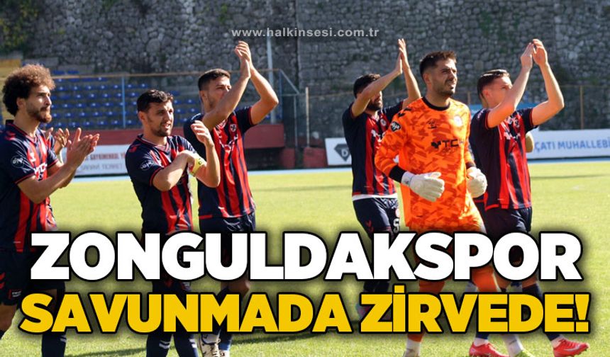Zonguldakspor savunmada zirvede