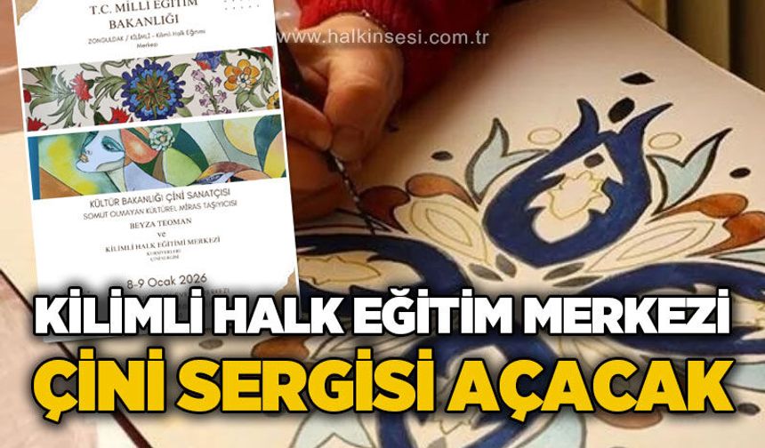 Kilimli Halk Eğitim Merkezi çini sergisi açacak