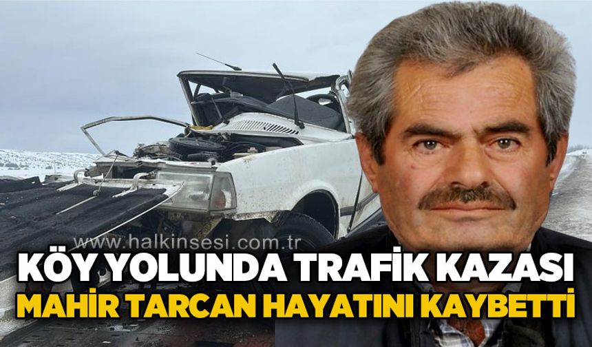 Köy yolunda trafik kazası: Mahir Tercan hayatını kaybetti
