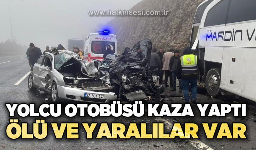 Yolcu otobüsü kaza yaptı: Ölü ve yaralılar var