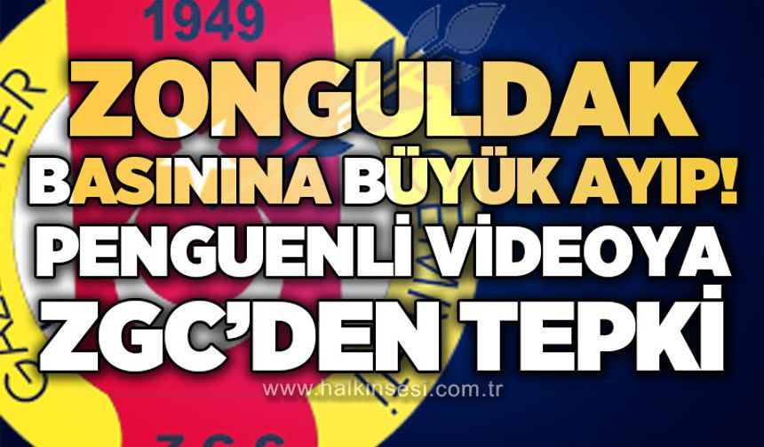 Zonguldak basınında CHP'den büyük ayıp: Penguenli videoya ZGC'den tepki!
