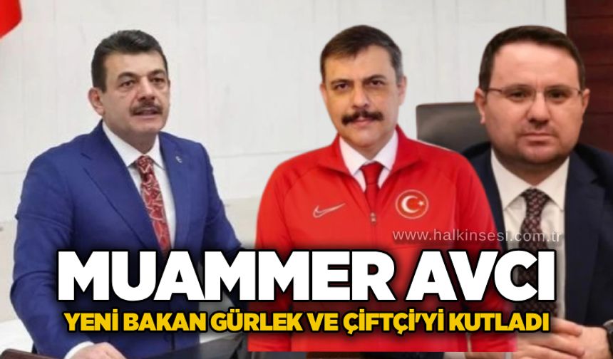 Muammer Avcı yeni bakan Gürlek ve Çiftçi'yi kutladı
