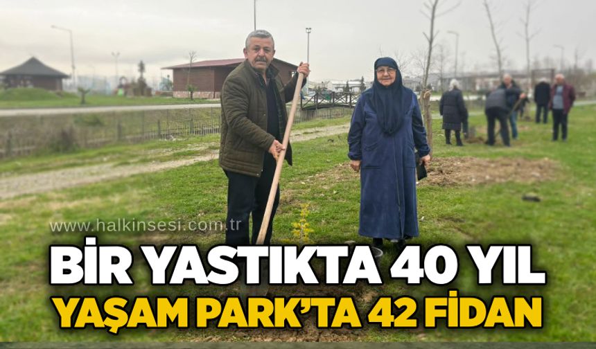 Bir yastıkta 40 yıl, Yaşam Park’ta 42 fidan