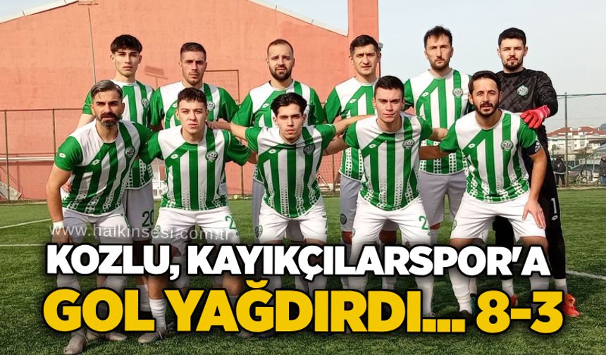 Kozlu, Kayıkçılarspor'a gol yağdırdı... 8-3