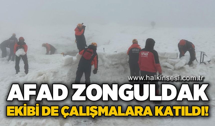 AFAD Zonguldak ekibi de çalışmalara katıldı!