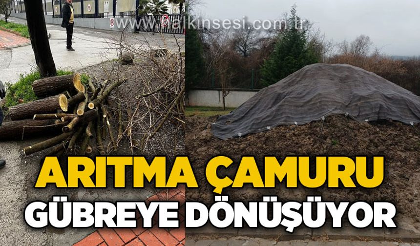 Arıtma çamuru gübreye dönüşüyor
