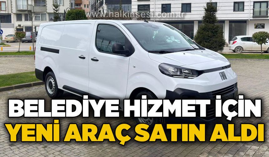 Çaycuma Belediyesi hizmet için yeni araç satın aldı