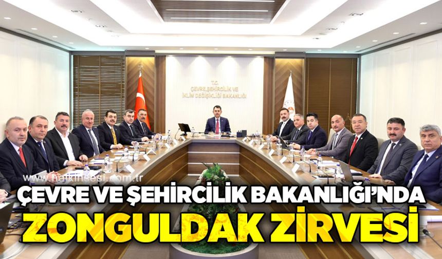 Zonguldak heyetinden Bakan Murat Kurum'a ziyaret