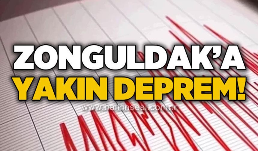 Zonguldak'a yakın deprem!