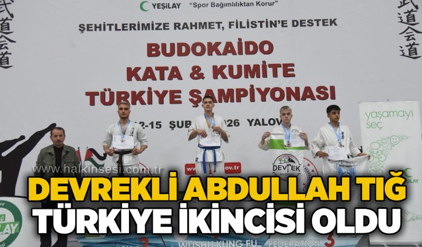 Devrekli Abdullah Tığ Türkiye ikincisi oldu