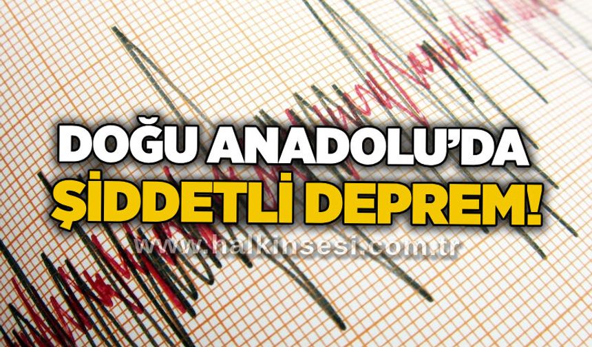 Doğu Anadolu’da şiddetli deprem!