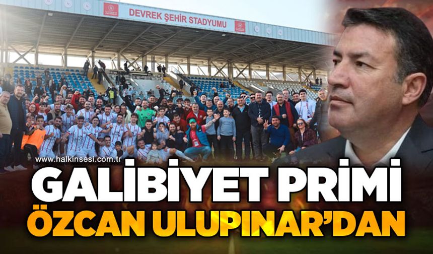 Galibiyet primi Özcan Ulupınar'dan