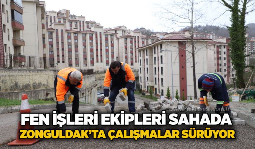 Fen işleri ekipleri sahada: Zonguldak’ta çalışmalar sürüyor