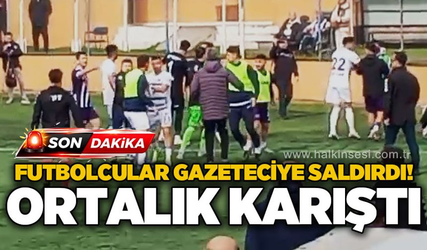 Kdz. Ereğli Belediyespor – 52 Orduspor FK maçında olay: Futbolcular gazeteciye saldırdı!