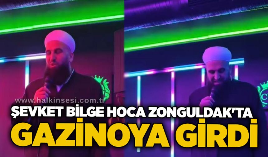 Şevket Bilge Hoca Zonguldak'ta gazinoya girdi