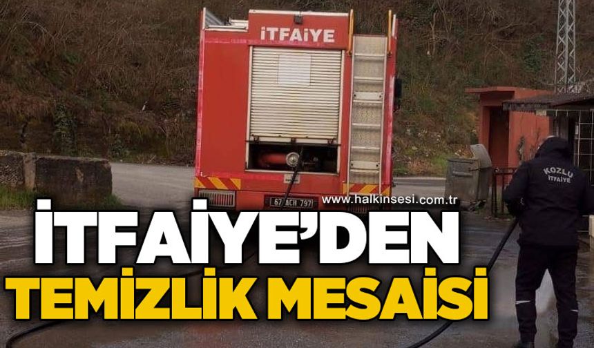 İtfaiyeden temizlik mesaisi